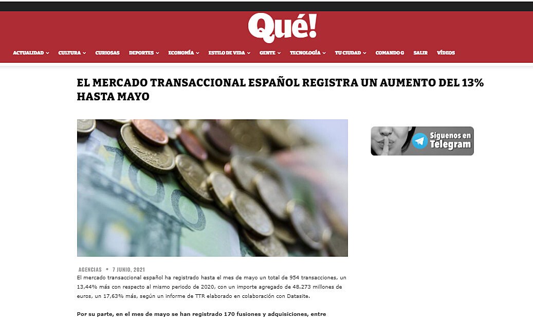 Mercado transaccional registra un aumento del 13% hasta mayo